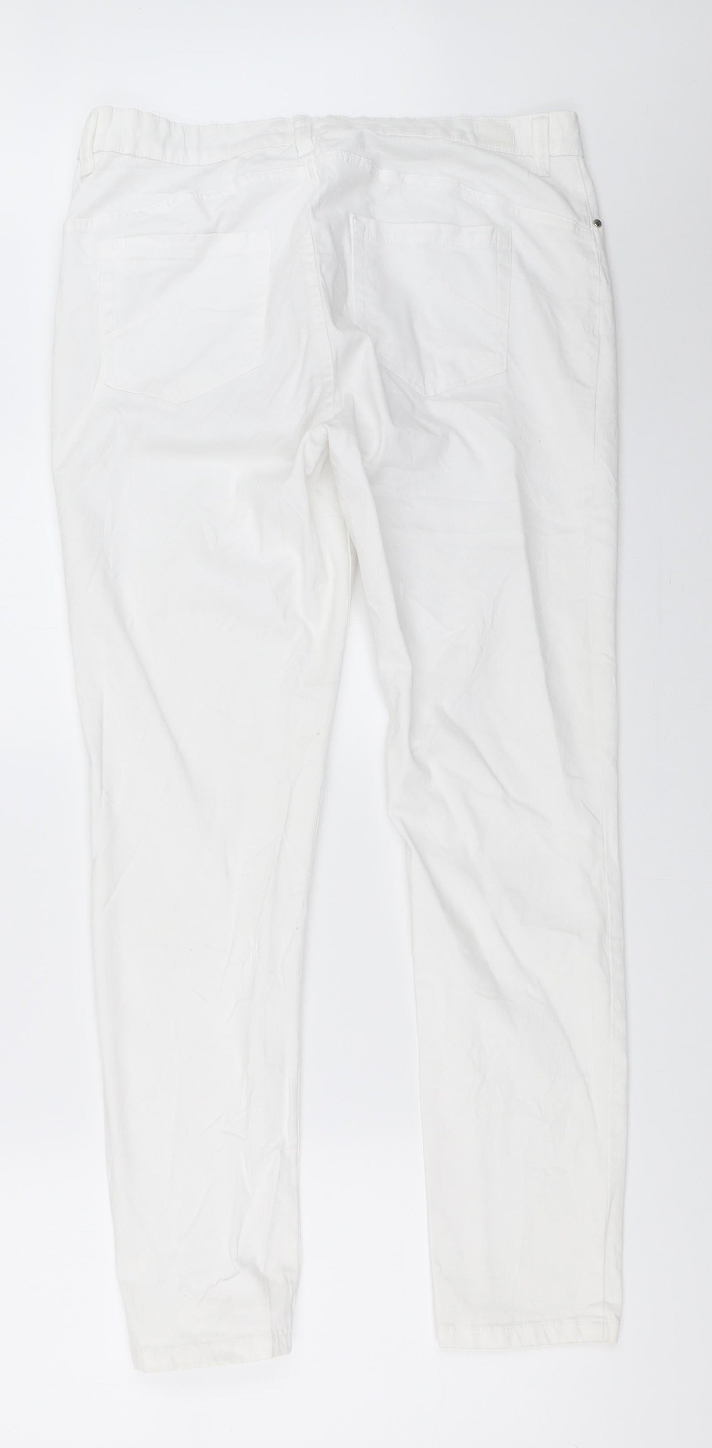 Jones New York Womens White   Skinny Jeans Size 42 L28.5 in