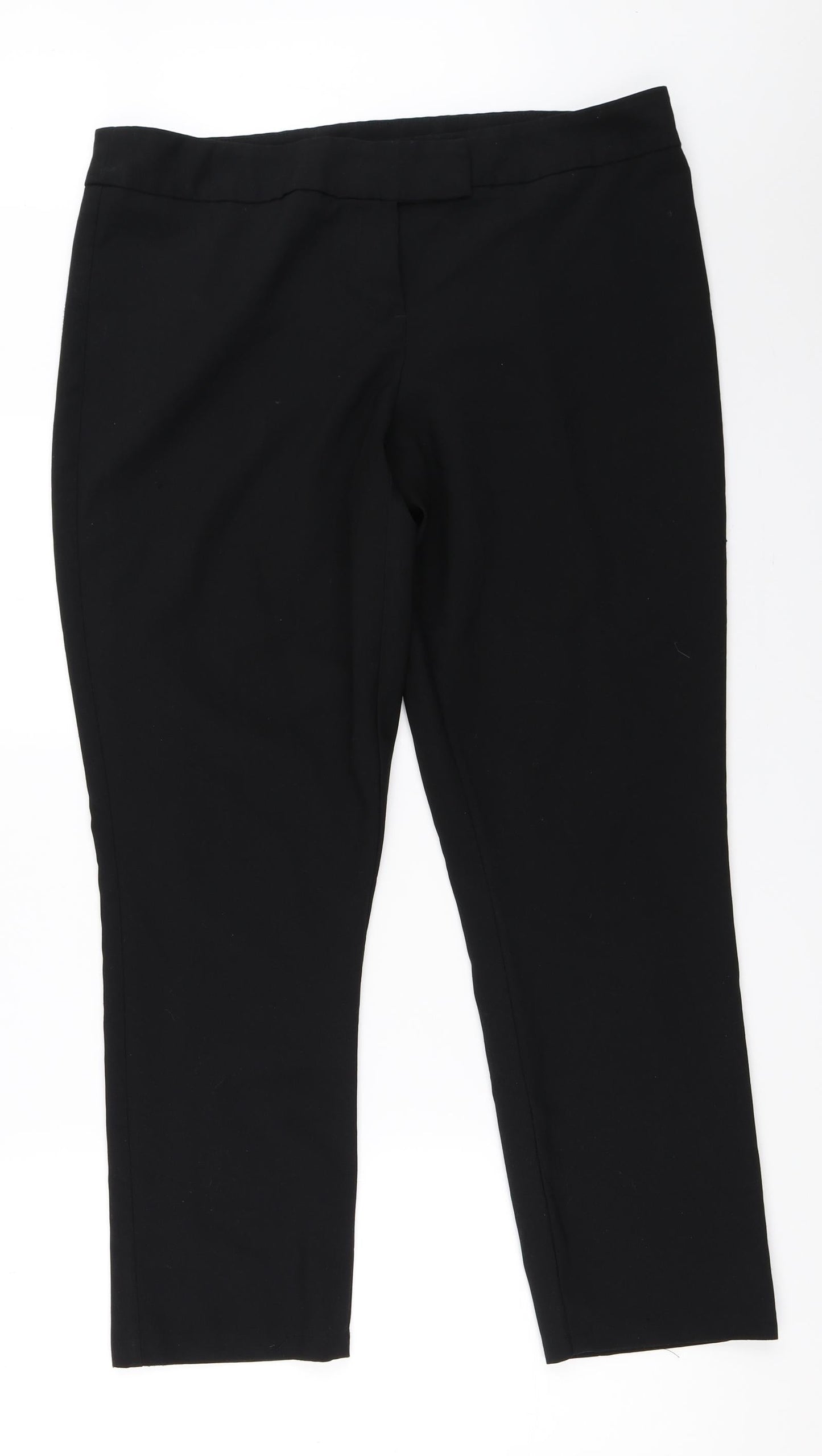 George Womens Black   Trousers  Size 16 L28 in