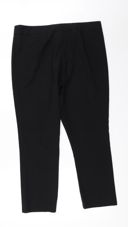George Womens Black   Trousers  Size 16 L28 in
