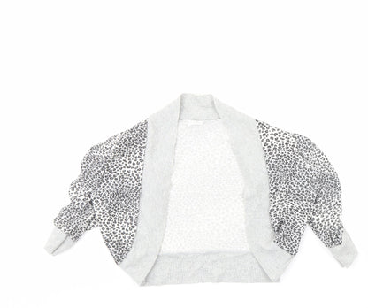 Ethel Austin Girls Grey Animal Print  Jacket  Size 12 Years