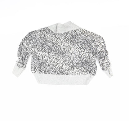 Ethel Austin Girls Grey Animal Print  Jacket  Size 12 Years