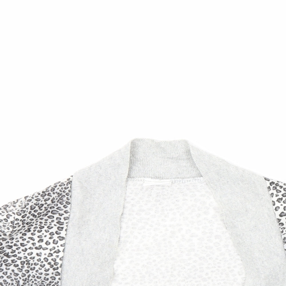 Ethel Austin Girls Grey Animal Print  Jacket  Size 12 Years