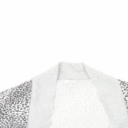 Ethel Austin Girls Grey Animal Print  Jacket  Size 12 Years