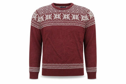 Mens UK Size L Easy Red Pullover Jumper