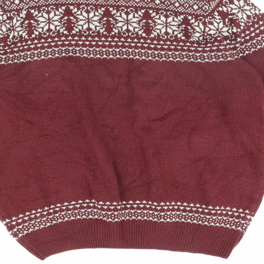 Easy Mens Red   Pullover Jumper Size L