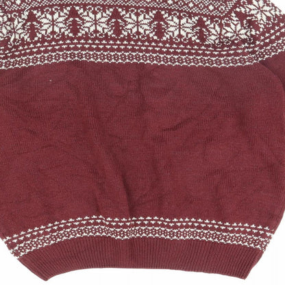 Easy Mens Red   Pullover Jumper Size L