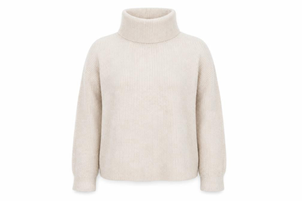 Womens UK Size 12 F&F Beige Pullover Jumper