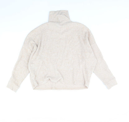 Womens UK Size 12 F&F Beige Pullover Jumper