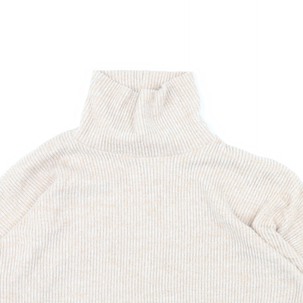 Womens UK Size 12 F&F Beige Pullover Jumper