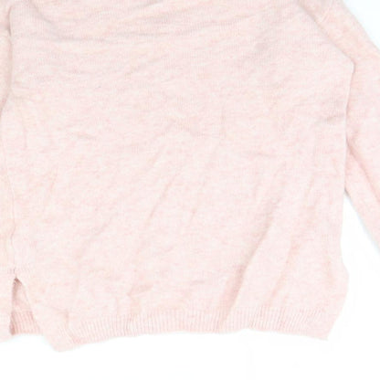 Womens UK Size S m&s Pink Pullover Jumper