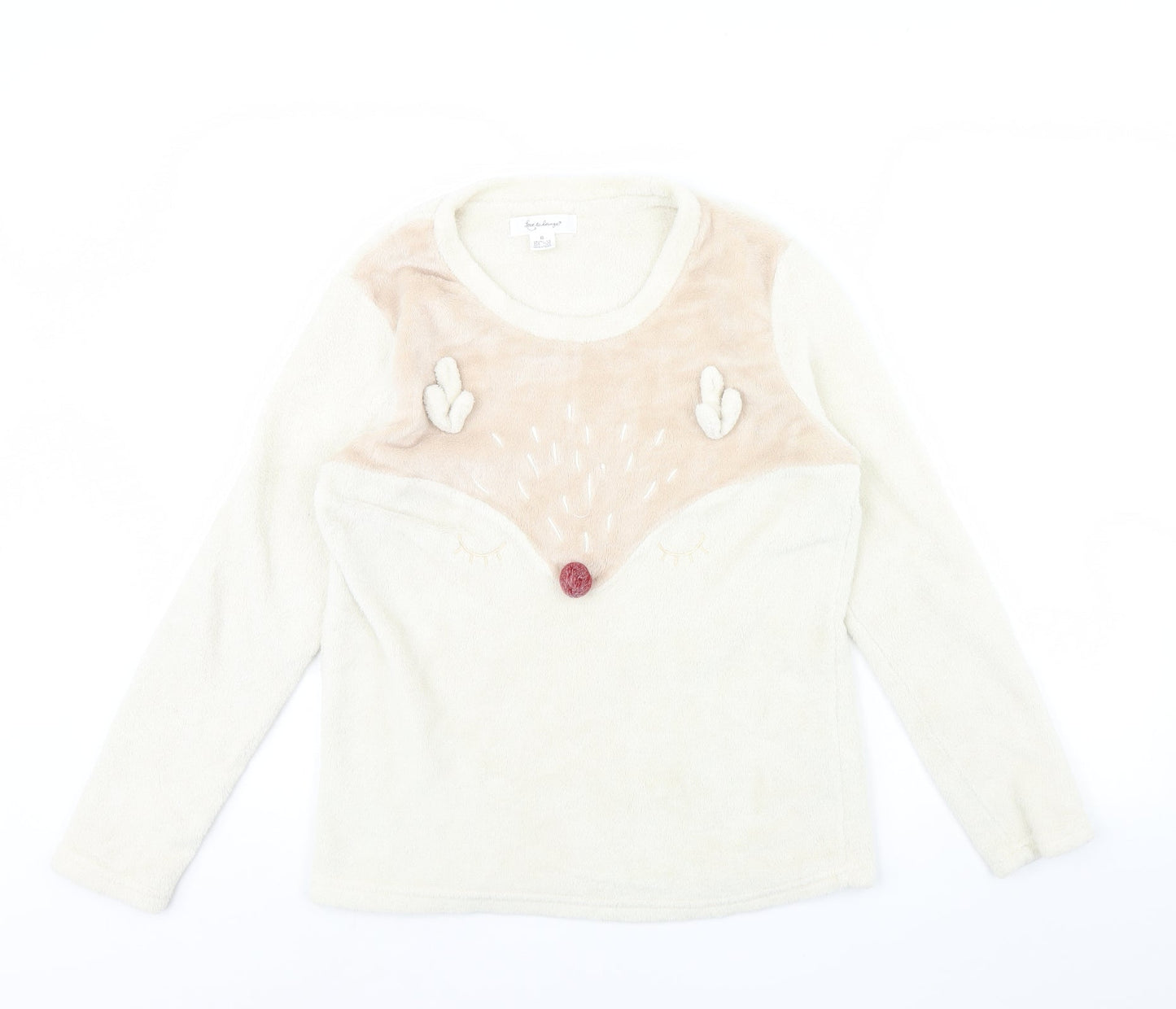 Love to lounge Womens Beige Solid  Cami Pyjama Top Size XS  - Deer