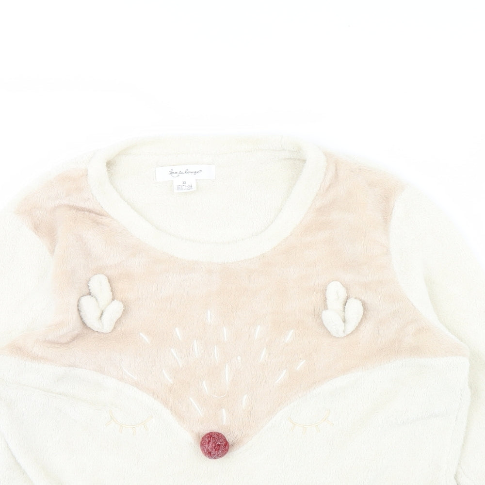 Love to lounge Womens Beige Solid  Cami Pyjama Top Size XS  - Deer