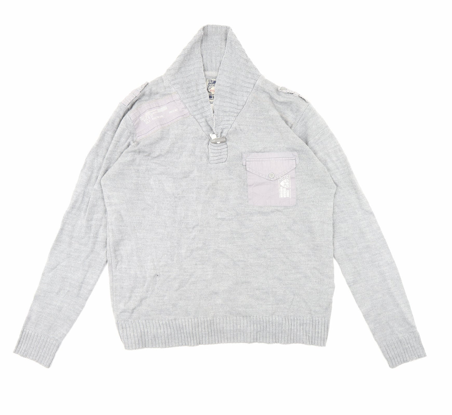 Cedar Wood State Mens Grey   Pullover Jumper Size XL