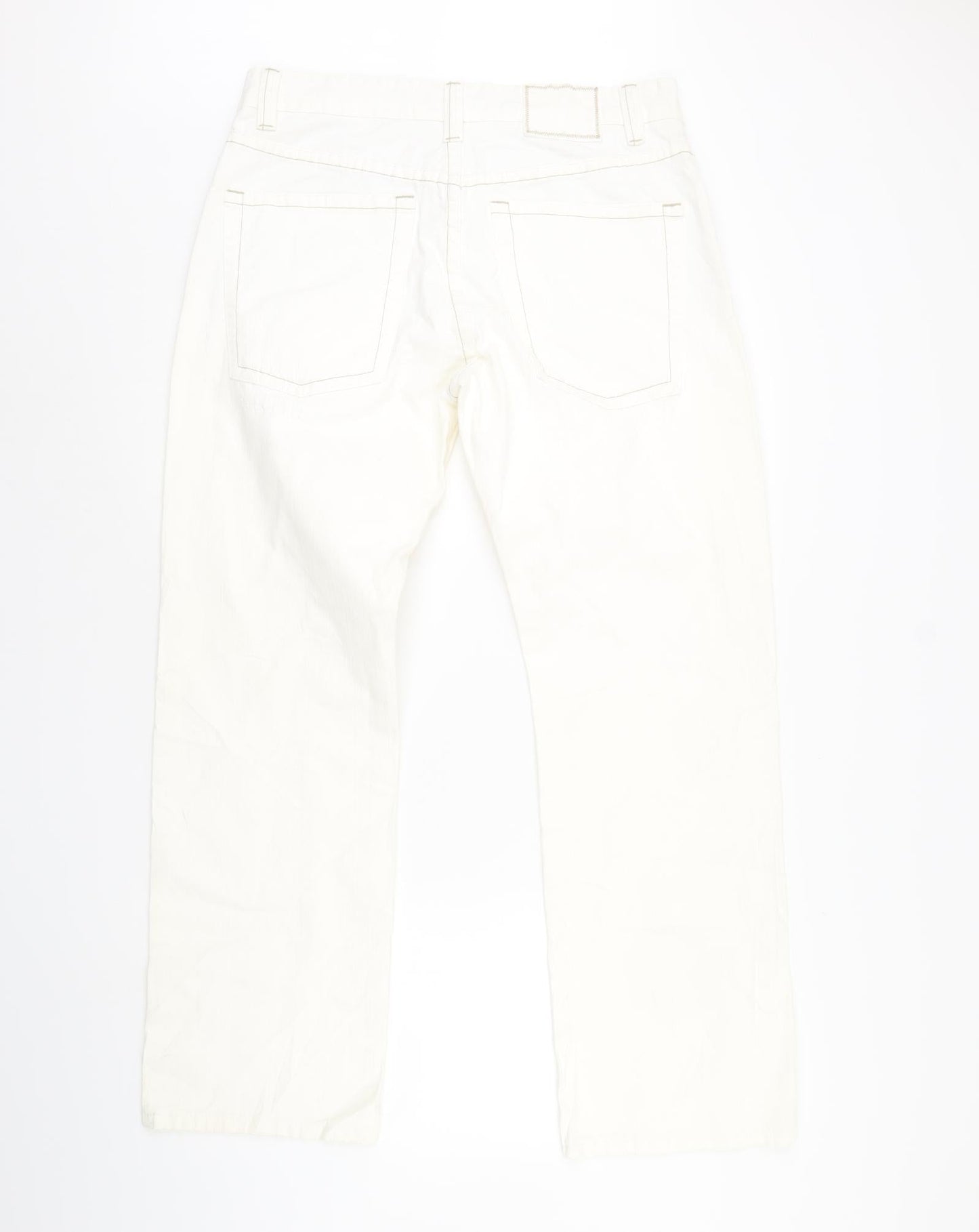 Parallel Womens Ivory  Denim Straight Jeans Size 36 in L32 in