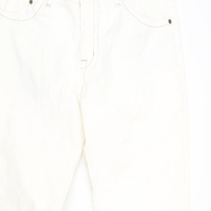 Parallel Womens Ivory  Denim Straight Jeans Size 36 in L32 in