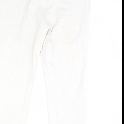 Womens UK Size 16 Papaya Regular Fit  White Trousers