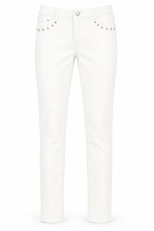 Womens UK Size 8 Yessica Regular Fit Skinny White Jeans
