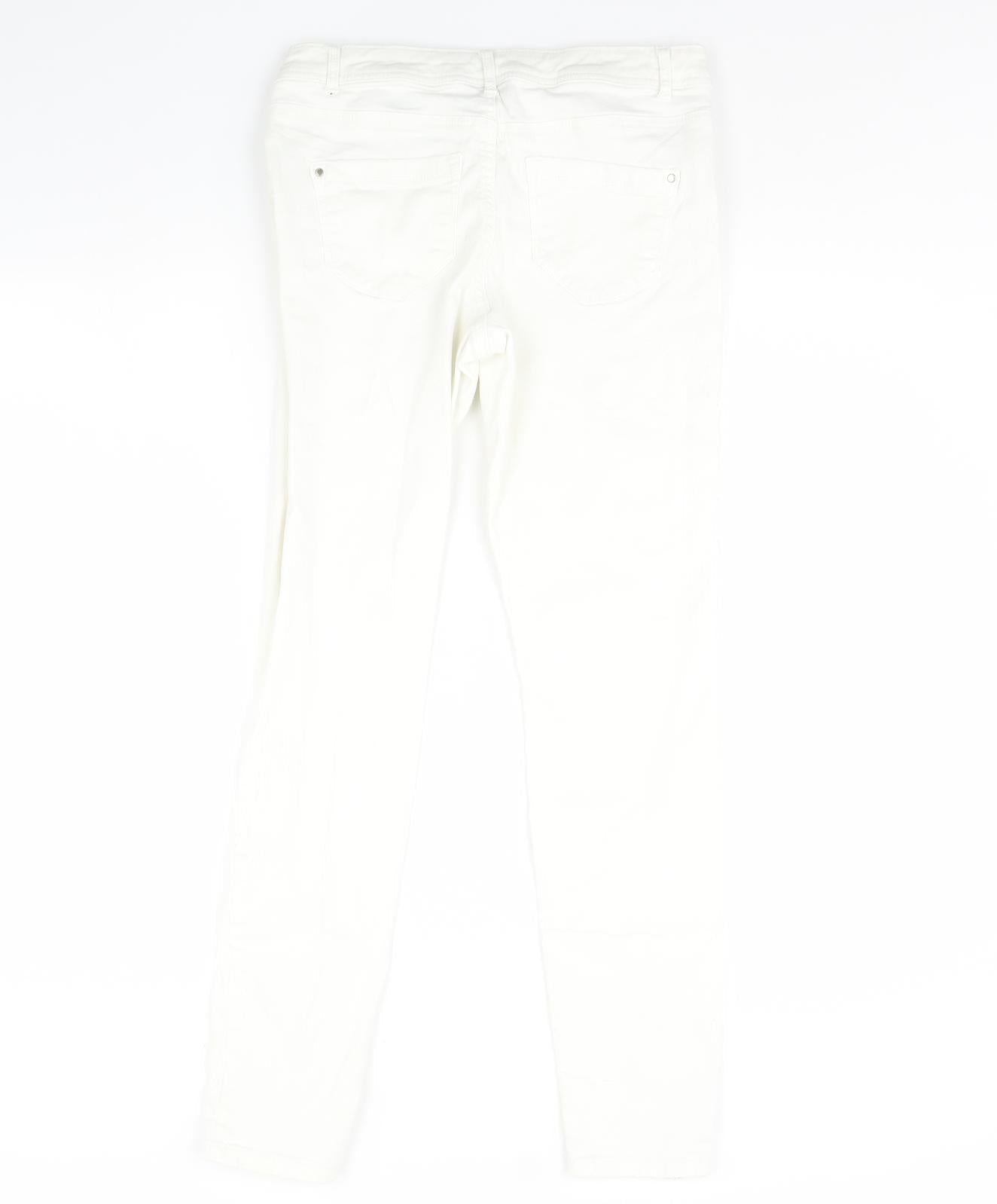 Yessica Womens White  Denim Skinny Jeans Size 8 L29 in