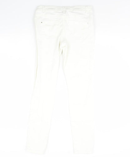 Yessica Womens White  Denim Skinny Jeans Size 8 L29 in