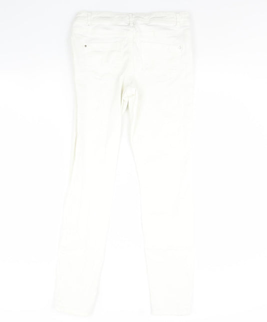 Yessica Womens White  Denim Skinny Jeans Size 8 L29 in