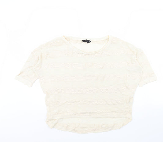 Dorothy Perkins Womens Beige   Pullover Jumper Size 14