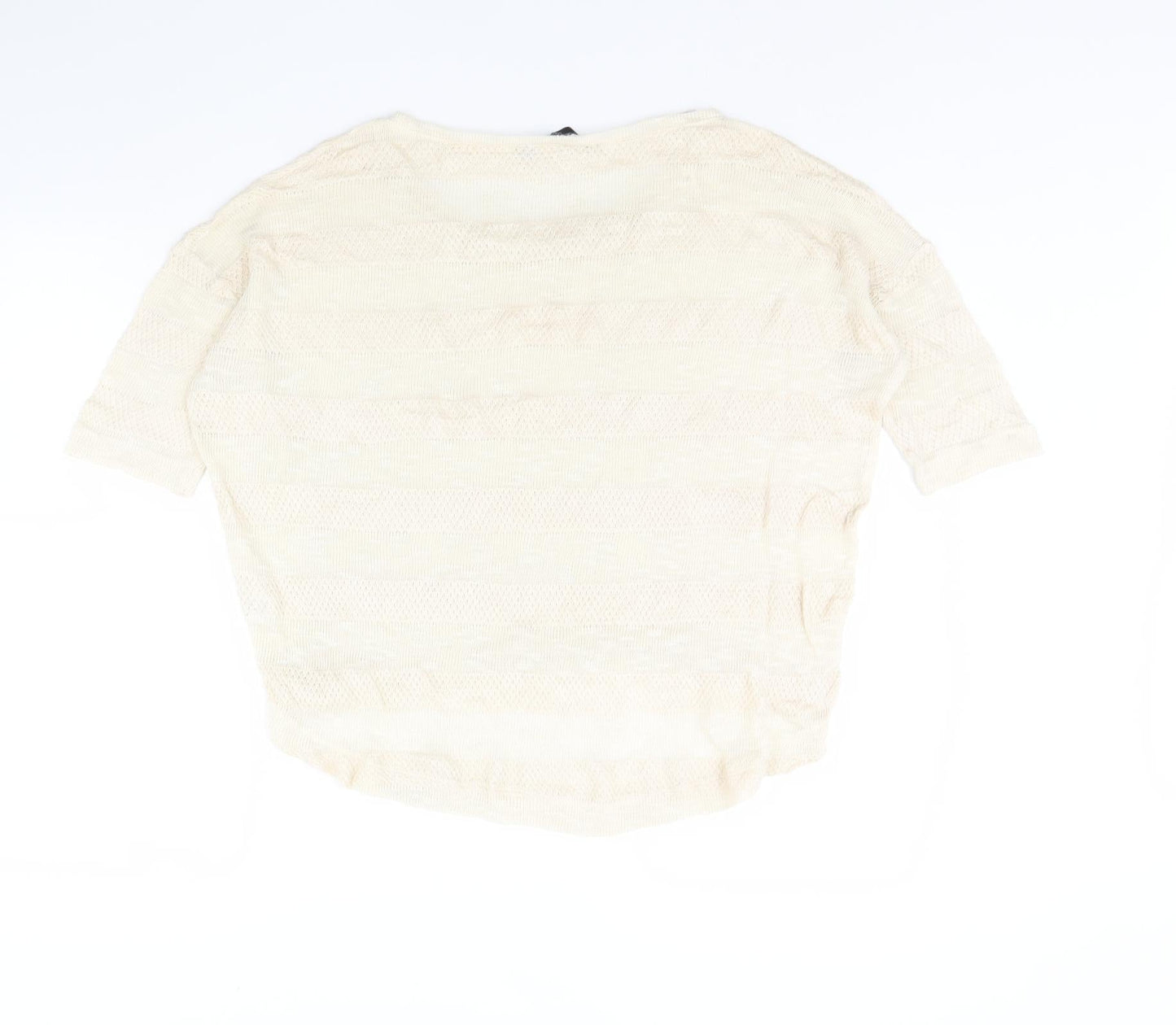 Womens UK Size 14 Dorothy Perkins Beige Pullover Jumper