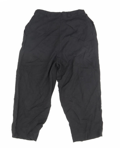 Womens UK Size 30 in Preworn Regular Fit  Black Trousers
