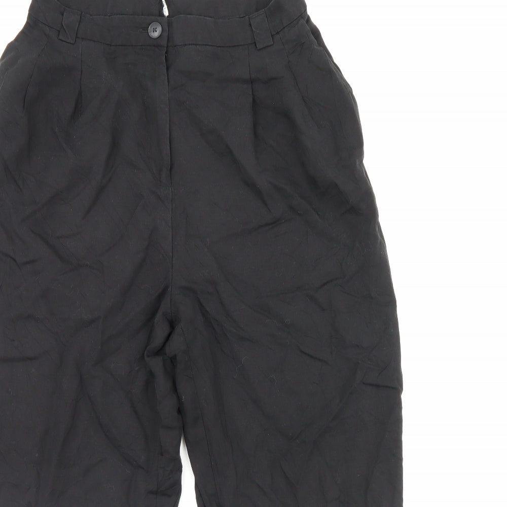 Womens UK Size 30 in Preworn Regular Fit  Black Trousers