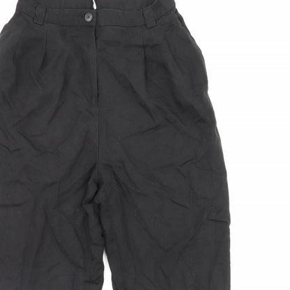 Womens UK Size 30 in Preworn Regular Fit  Black Trousers
