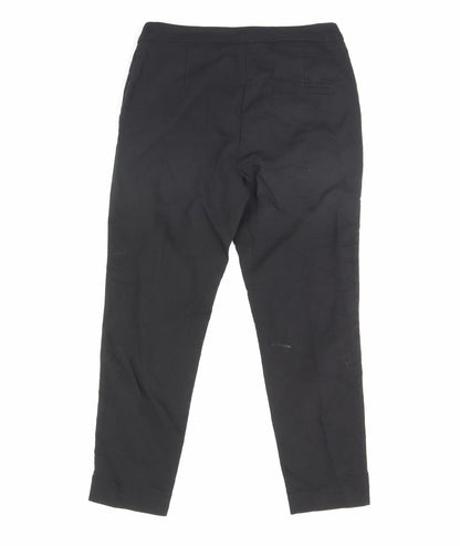 Womens UK Size 8 H&M Regular Fit Dress Pants Black Trousers