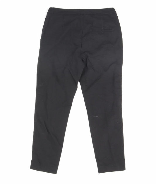 Womens UK Size 8 H&M Regular Fit Dress Pants Black Trousers