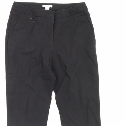 Womens UK Size 8 H&M Regular Fit Dress Pants Black Trousers