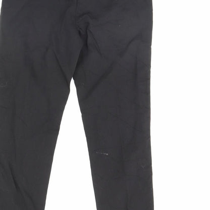 Womens UK Size 8 H&M Regular Fit Dress Pants Black Trousers