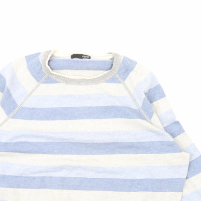 NEXT Mens Blue Striped  Pullover Jumper Size M