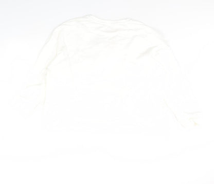 Womens UK Size L River Island White Pullover Jumper