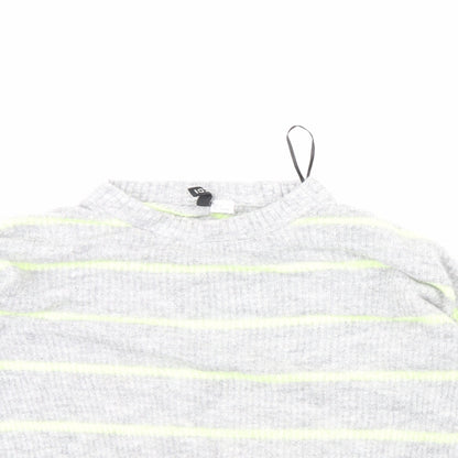 Womens UK Size S Divided Grey Pullover Jumper