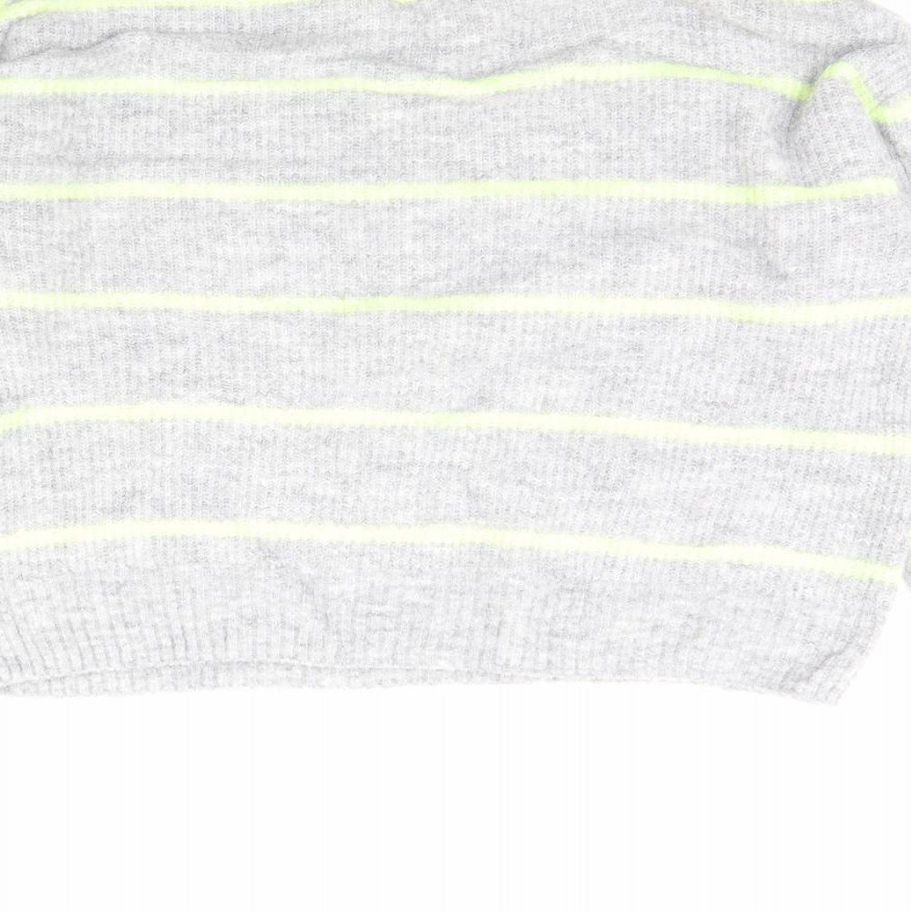 Womens UK Size S Divided Grey Pullover Jumper