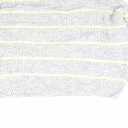 Womens UK Size S Divided Grey Pullover Jumper