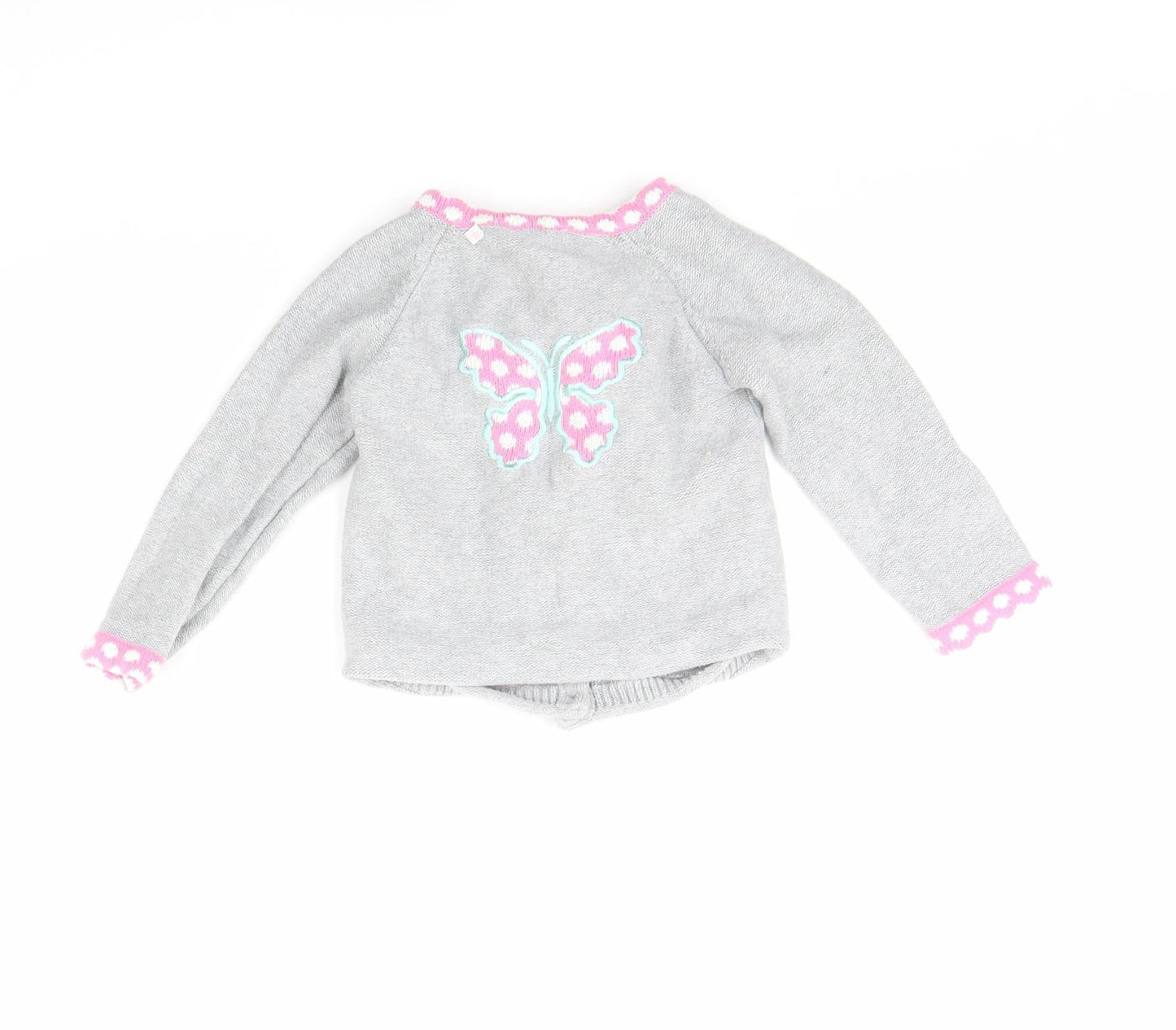 Strawberry Faire Girls Grey   Jacket  Size 12 Months