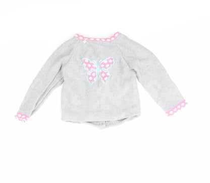 Strawberry Faire Girls Grey   Jacket  Size 12 Months