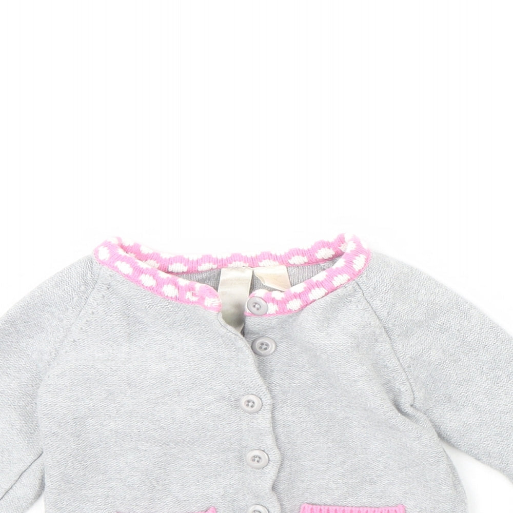 Strawberry Faire Girls Grey   Jacket  Size 12 Months