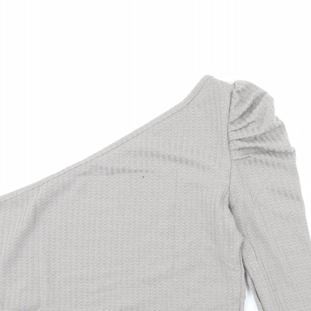 Shein  Womens Brown   Basic Blouse Size L