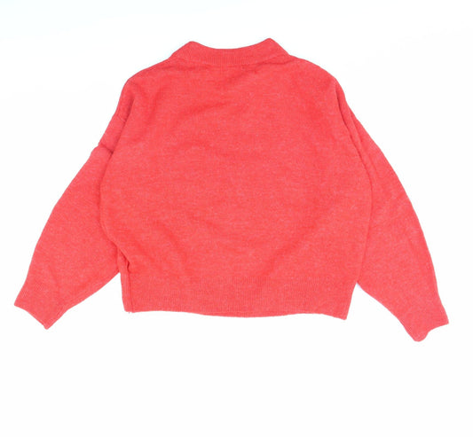 Womens UK Size M H&M Red Pullover Jumper