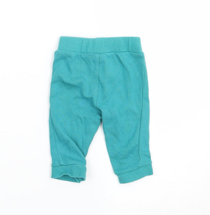 John Lewis Boys Green   Jogger Trousers Size 0-3 Months