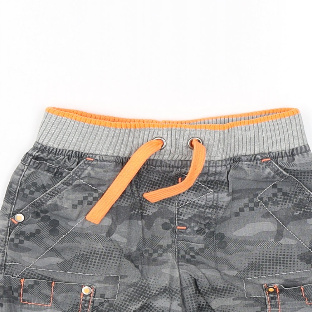George Baby Grey Camouflage  Jogger Trousers Size 18-24 Months