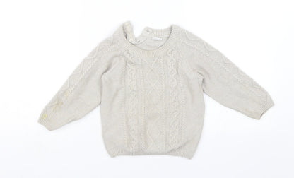 H&M Baby Grey   Pullover Jumper Size 18-24 Months