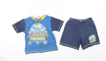Thomas & Friends Baby Blue   Shorts Set Outfit/Set Size 12-18 Months