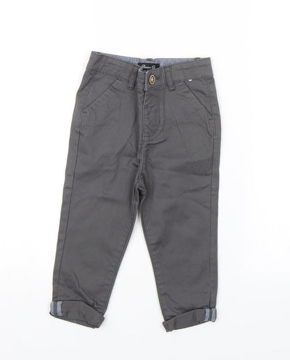Denim Co. Baby Grey   Jogger Trousers Size 18-24 Months
