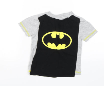 Primark Boys Grey   Basic T-Shirt Size 2-3 Years  - Batman