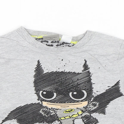 Primark Boys Grey   Basic T-Shirt Size 2-3 Years  - Batman